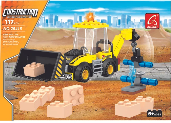 Keyixing İnşaat Seti Vinçli Dozer 123 Parça - Resim 2