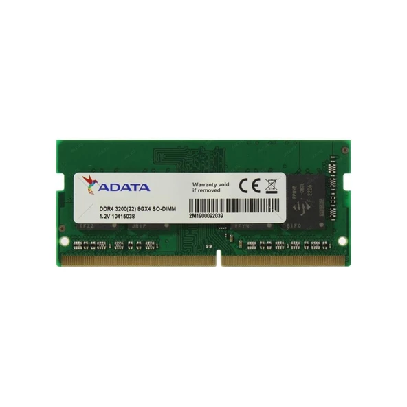 ADATA 8GB 3200Mhz DDR4 NOTEBOOK RAM BULK ADTSO3200/8 ürün görseli 1