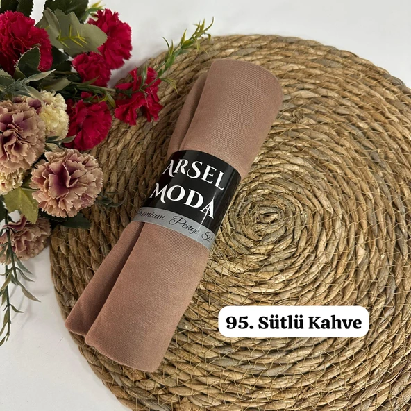 ArSel Moda Penye Şal Sütlü Kahve LPSA95 ürün görseli 1