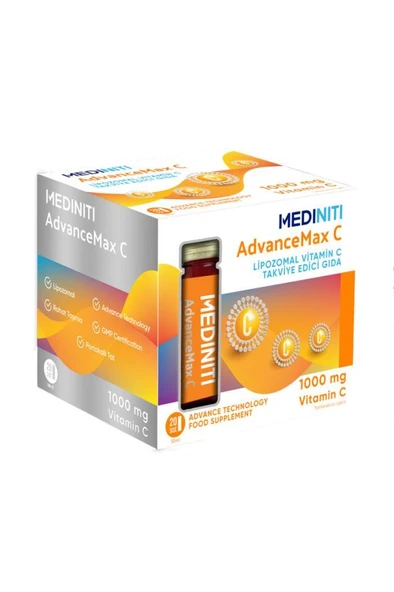 Advancemax C Lipozomal Vitamin C 10 ml 20 Şişe ürün görseli 1