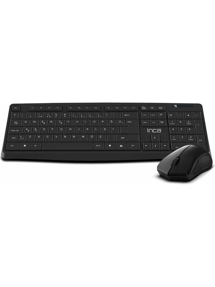 Inca IWS-538 Wireless Slim Dizayn Soft Touch Q Klavye & Mouse Set ürün görseli 1
