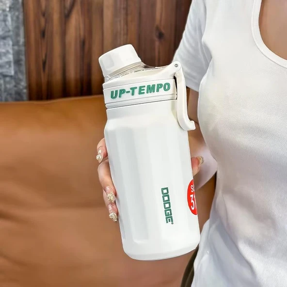 Dodge Up Tempo Çelik Termos Matara 520Ml Beyaz - Resim 2