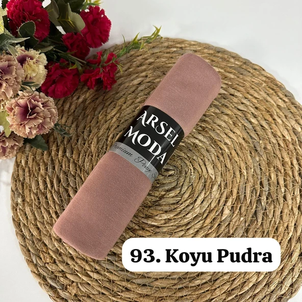 ArSel Moda Penye Şal Koyu Pudra  LPSA93 ürün görseli 1