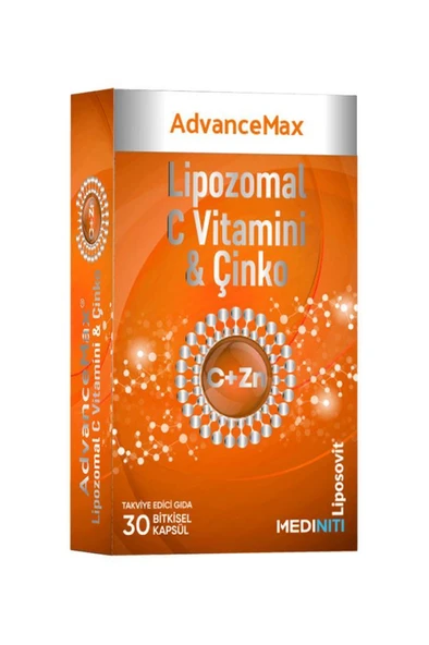 Advancemax Lipozomal C Vitamini + Çinko 30 Kapsül ürün görseli 1