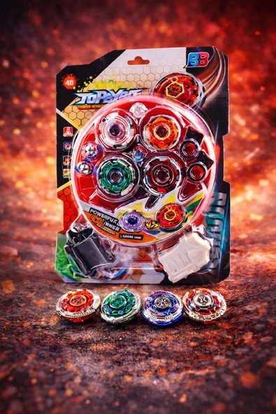 PTTAVM: Metal Fusion Tornado Clash 5D Arenalı 4'lü Beyblade