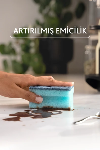 Vileda 3'lü Pro Clean Oluklu Bulaşık Süngeri - 2 Paket - Resim 6