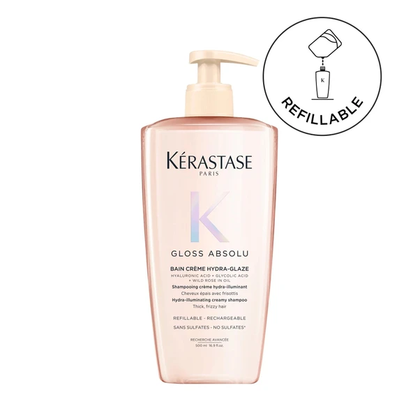 Kerastase Gloss Absolu Bain Creme Elektriklenmeye Eğilimli Saçlar için Parlaklık Veren Şampuan 500 ML ürün görseli 1
