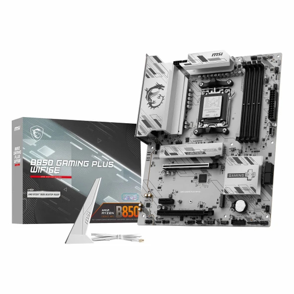 MSI B850 Gaming Plus WiFi6E DDR5 (8200MHz)OC M.2 HDMI/DP/USB-C PCIe 4.0 AM5 ATX Anakart ürün görseli 1