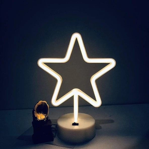 Yıldız Neon LED Lamba - Resim 5