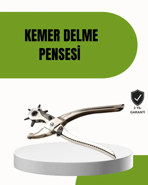 Deride Kemer Çanta Ayakkabı Delme Pensesi 6 Uçlu Döner Başlıklı Tamir Aleti ürün görseli 1