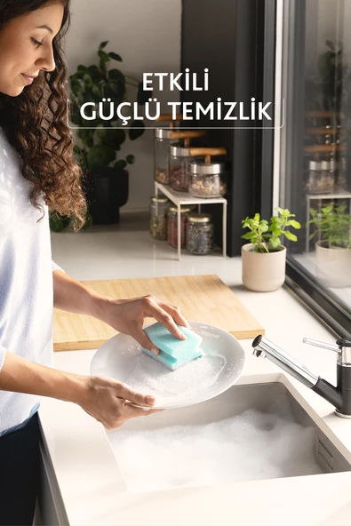 Vileda 3'lü Pro Clean Oluklu Bulaşık Süngeri - 2 Paket - Resim 3