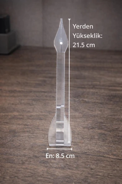 Şeffaf Akrilik Saat Standı – Masaüstü Saatlik, Takı ve Bileklik Standı (12 x 7,5 cm) ürün görseli 1