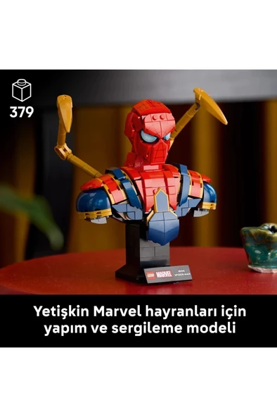 LEGO Marvel Iron Örümcek Adam Büstü 76326 - Resim 5