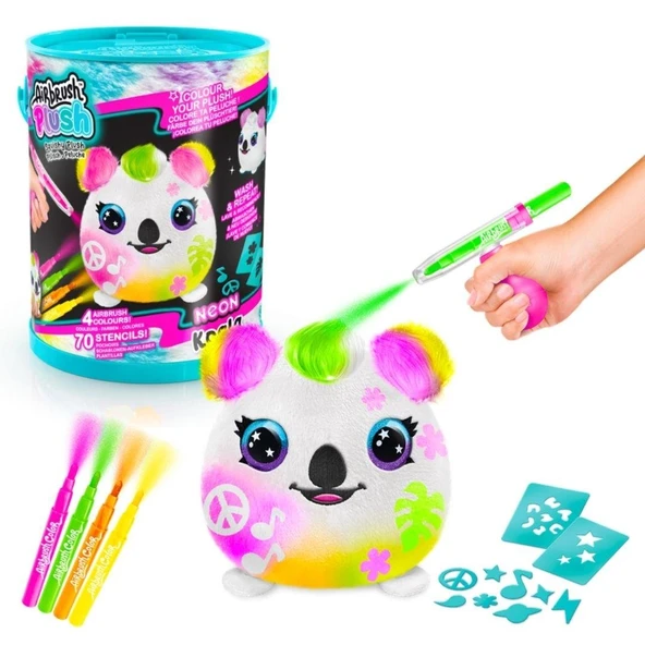 Airbrush Plush Peluş Neon Boyama Seti 55230 Koala ürün görseli 1