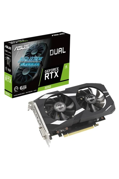 Dual Geforce Rtx 3050 Oc Dual-Rtx3050-O6G Nvidia 6Gb Gddr6 96Bit Dx12 Gaming Ekran Kartı ürün görseli 1
