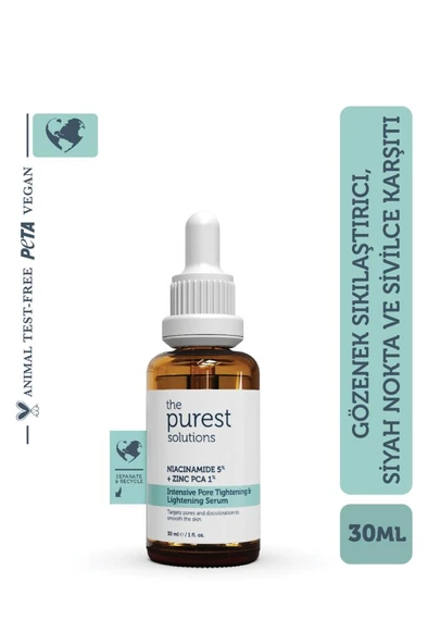 The Purest Solutions İntensive Pore Tightening & Lightening Serum 30 Ml ürün görseli 1