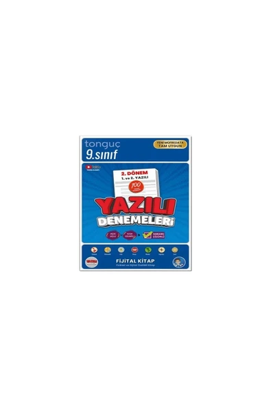 Tonguç 9.Sınıf 2.Dönem 1 Ve 2.Yazılı Denemeleri ürün görseli 1