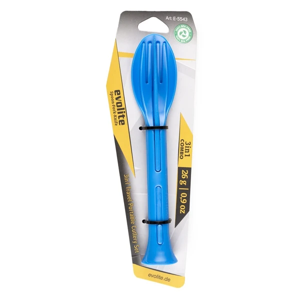 Evolite Combo 3 in 1 Çatal Kaşık Set (MAVİ) - Resim 6
