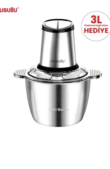 Musullu Rondo Doğrayıcı 3 Lt 6 Bıçaklı Msl-1222-3 ürün görseli 1