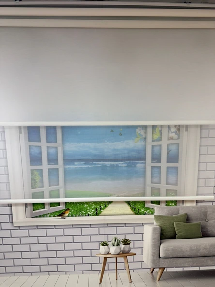 Çift Mekanizmalı Tül Ve Stor Perde - Model 9 - Resim 3