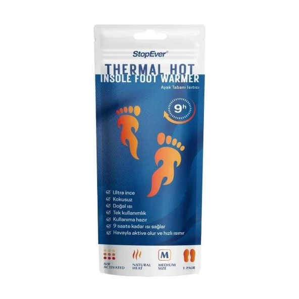 StopEver Thermal Hot Ayak Tabanı Isıtıcı ürün görseli 1