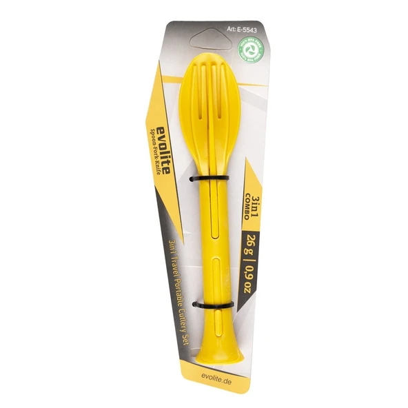 Evolite Combo 3 in 1 Çatal Kaşık Set (SARI) - Resim 6