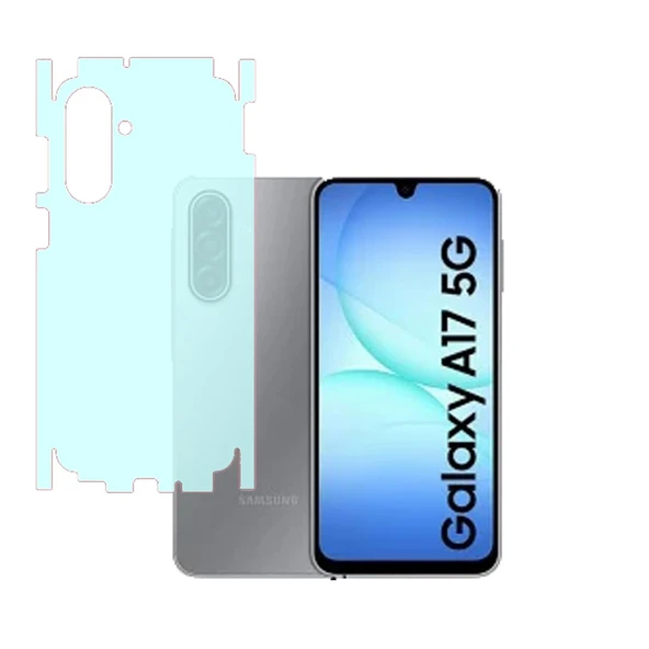 Samsung Galaxy A17 ile Uyumlu 360 Arka Kaplama   Mat Şeffaf ürün görseli 1