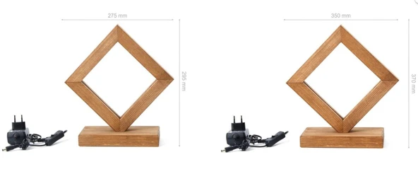 KNLED LED'Lİ AHŞAP MASA LAMBASI - Resim 3