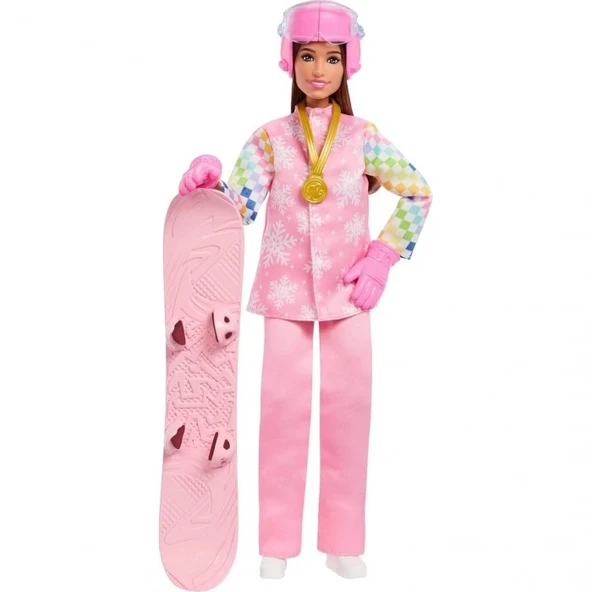 Barbie Snowboard Sporcusu Oyun Seti JKF78 ürün görseli 1