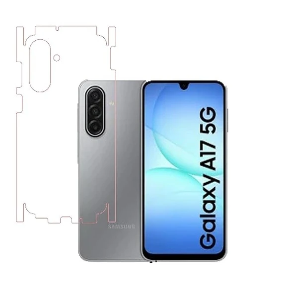 Samsung Galaxy A17 ile Uyumlu 360 Arka Kaplama   Şeffaf ürün görseli 1