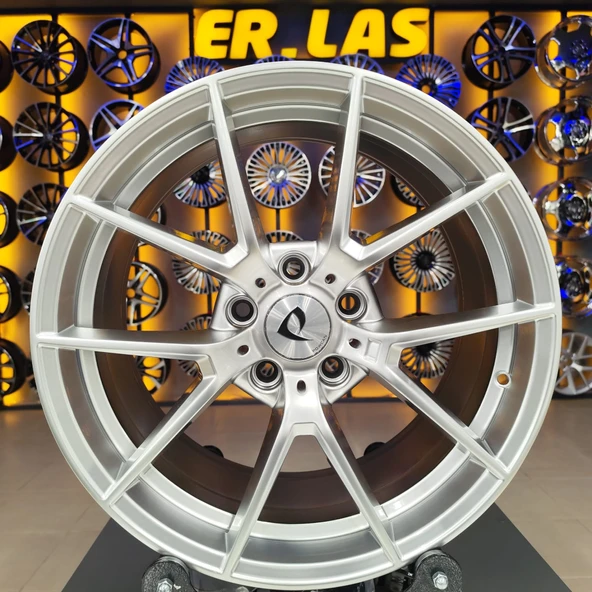 2 Adet BK-5282 9.5*18 5*120 ET35 72.56 HYPER SILVER JANT (Takım) ürün görseli 1