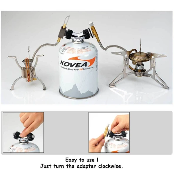 Kovea Gas P- Adaptör (Çift Çıkış) - Resim 3