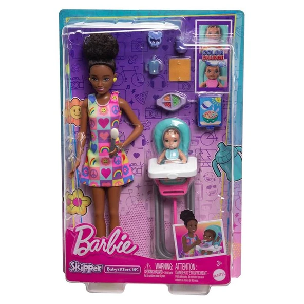 Barbie Skipper Bebek Bakıcısı Oyun Seti FHY97 HTK34 ürün görseli 1