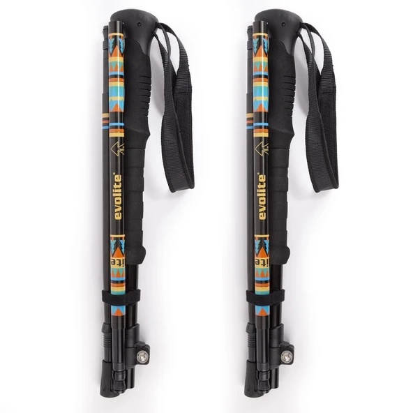 Evolite Compact Micro Quick-Lock Trekking Batonu - Resim 2