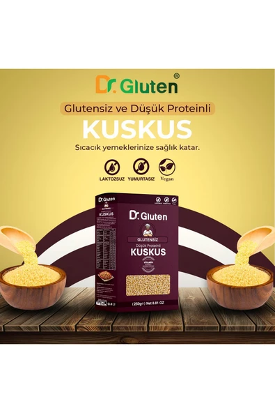 Dr.Gluten GLUTESİZ KUSKUS 250 GR - Resim 2