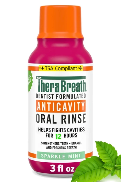 Thera Breath Anticavity Sparkle Mint Ağız Çalkalama Suyu 88.7ML Seyahat Boyu ürün görseli 1