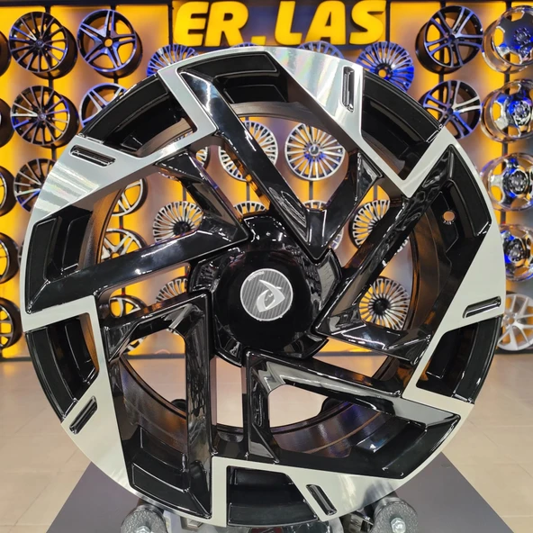 4 Adet BKY-1223 7.5*18 5*114.3 ET51 67.1 BLACK MACK JANT (Takım) ürün görseli 1