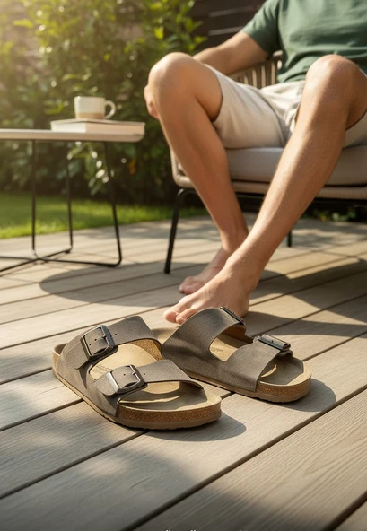 2236-Look Life Unisex Çift Tokalı Ultra Hafif Havuz,Plaj ve Günlük Kullanıma Uygun Terlik ürün görseli 1
