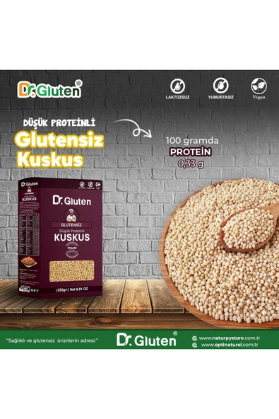 Dr.Gluten GLUTESİZ KUSKUS 250 GR - Resim 3