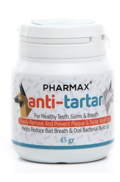 Pharmax Anti-Tartar 45 gr  Kedi & Köpek Diş Taşı Temizleyici ve Ağız Kokusu Giderici Toz ürün görseli 1