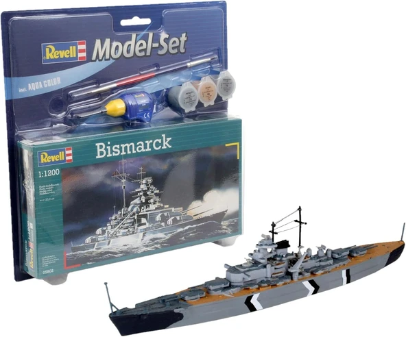 Revell 1:1200 Model Set Bismarck 65802 ürün görseli 1