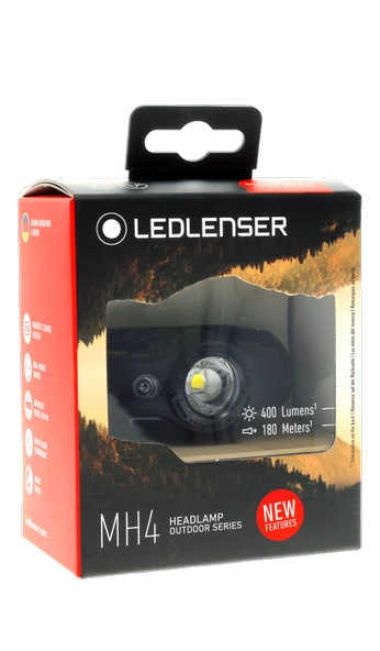 Led Lenser MH4 Black Kafa Feneri - Resim 4