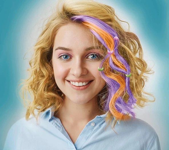 Clementoni Crazy Chic Moda Saçlar 18750 - Resim 3