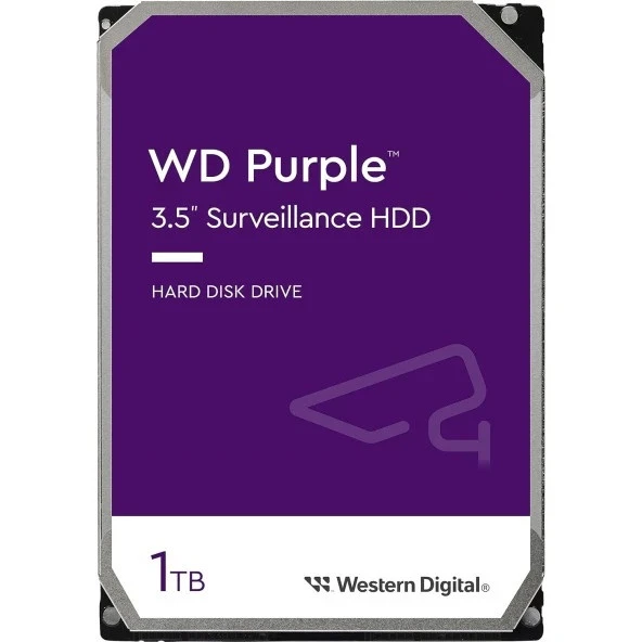 WD Purple WD11PURZ 1TB 5400RPM 64MB 3.5" SATA Güvenlik Diski ürün görseli 1