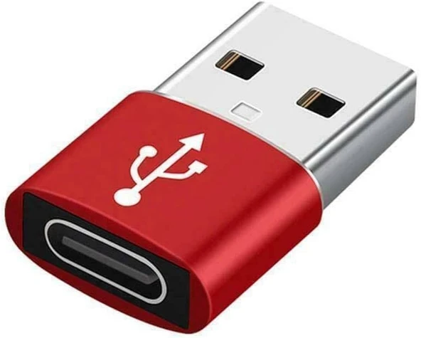 TAPLIN Kırmızı USB Tip C Adaptör USB 3.0 Tip A Erkek - USB Fiyatı ürün görseli 1