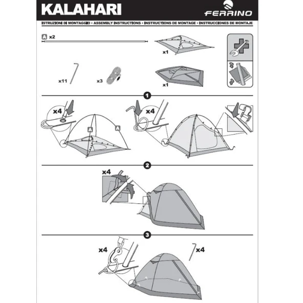 Ferrino Kalahari 3 Çadır - Resim 5