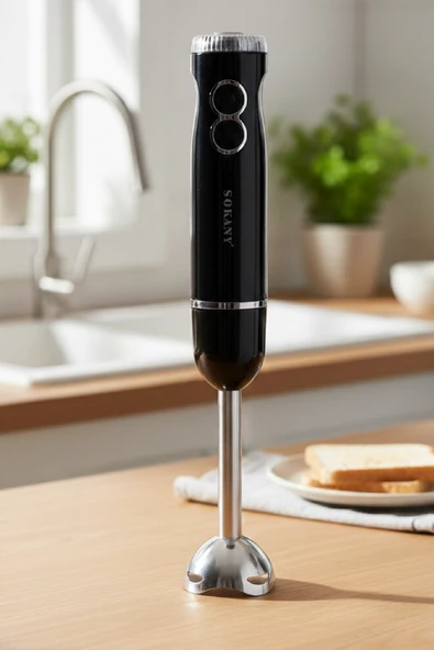 Sokany Kompakt Paslanmaz Çelik El Blenderi 400W – SK-02007 ürün görseli 1