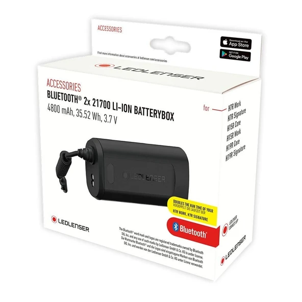 Led Lenser 2x 21700 Bluetooth 4800 mAh Yedek Pil ürün görseli 1