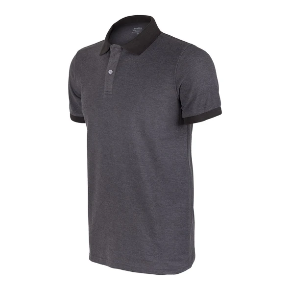 Evolite DeepRaw Erkek Polo T-Shirt- Antrasit - Resim 3