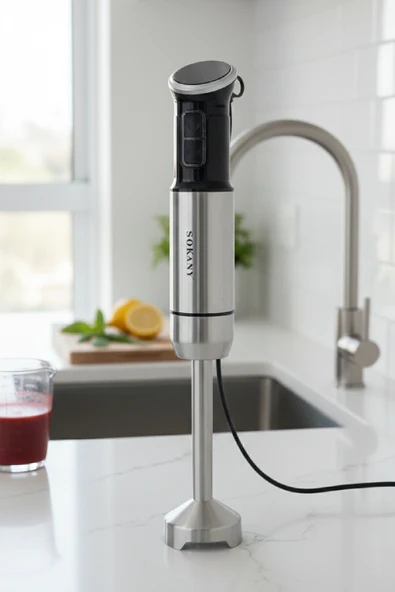Sokany Profesyonel Paslanmaz Çelik El Blenderi 800W – SK-1729 ürün görseli 1